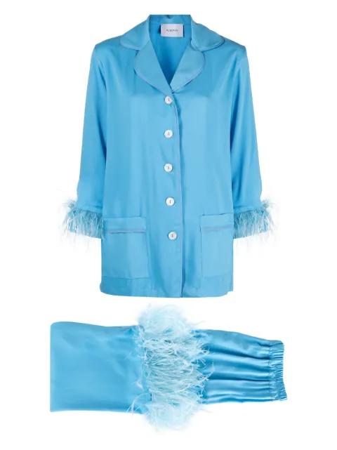 Sleeper feather-trim pyjama set