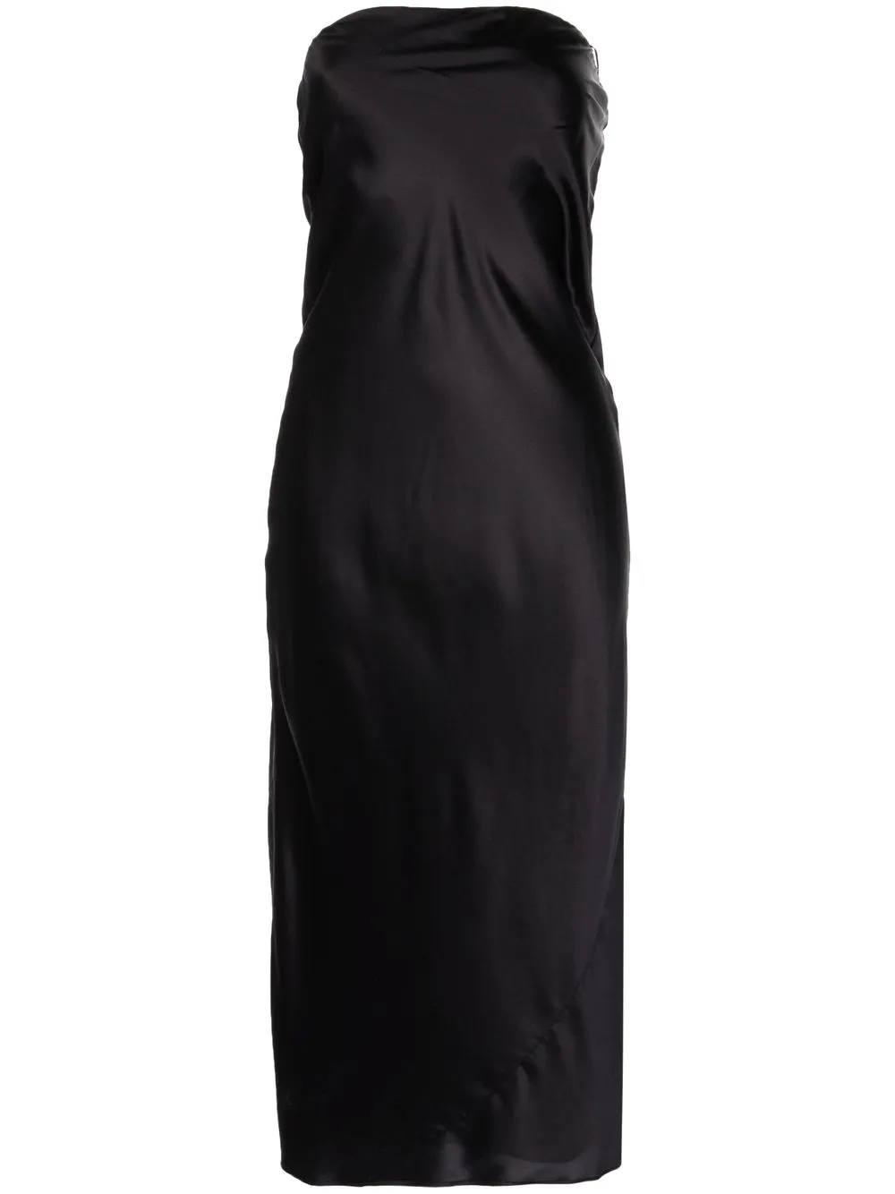 

Reformation Joana silk midi dress - Black