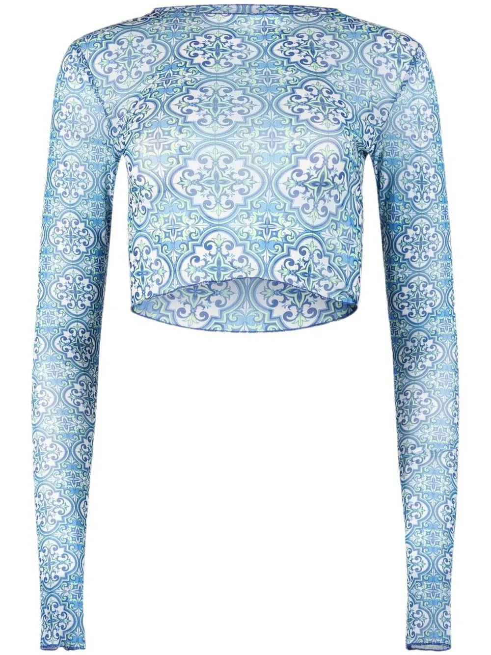 

RtA Tomas tile-print top - Blue