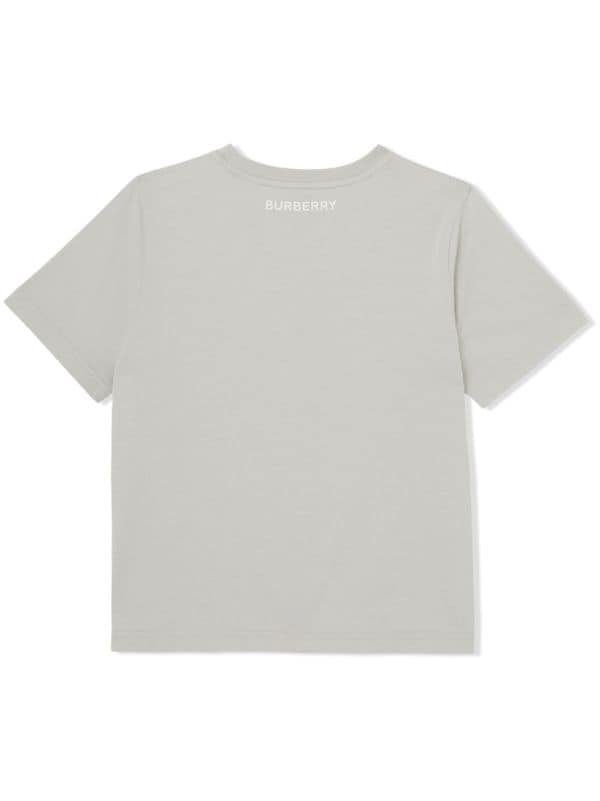 Burberry Kids Check Panel T-shirt - Farfetch