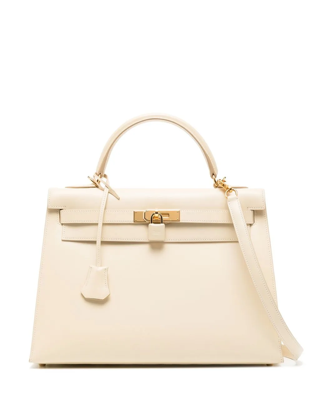 

Hermès 2001 pre-owned Kelly Séllier two-way bag - White