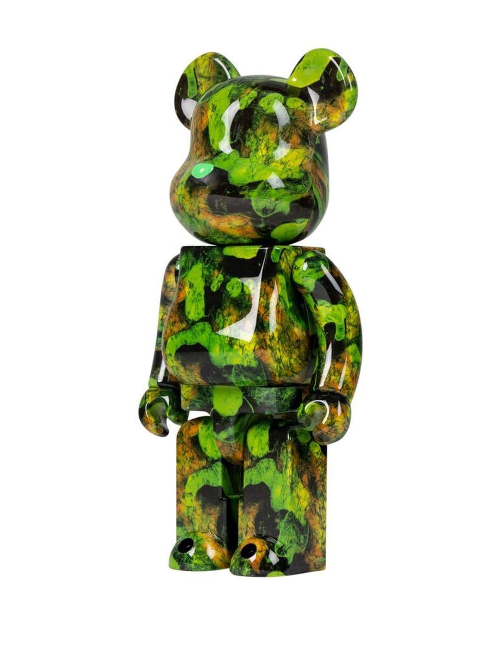 Shop Medicom Toy X Pushead Be@rbrick 400% Figure Set In Green