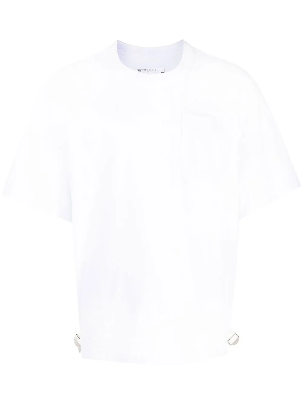 

sacai playera manga corta con cuello redondo - Blanco