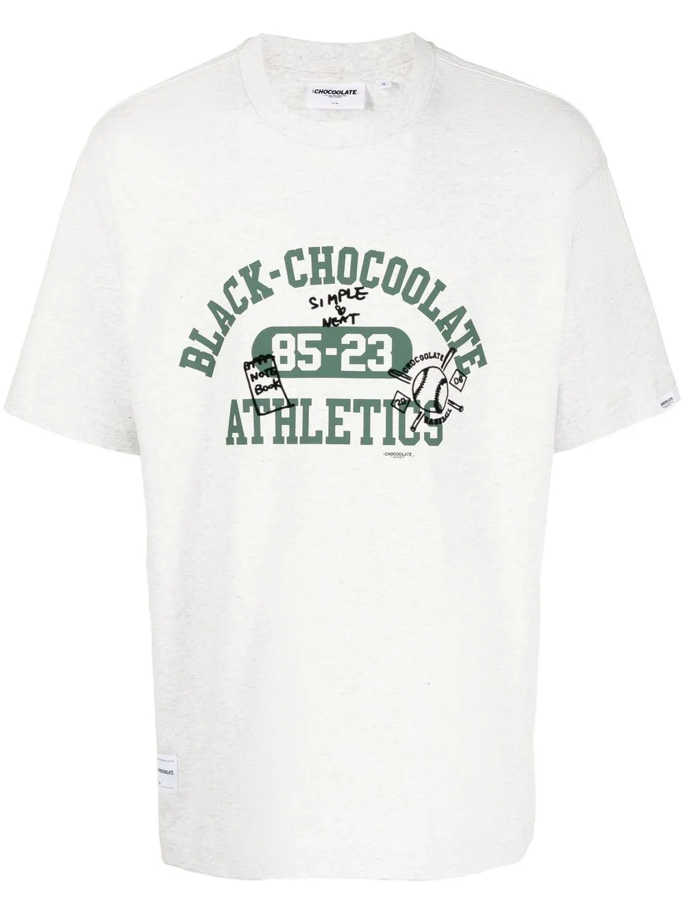 Chocoolate Athletics Cotton T-shirt In Grey