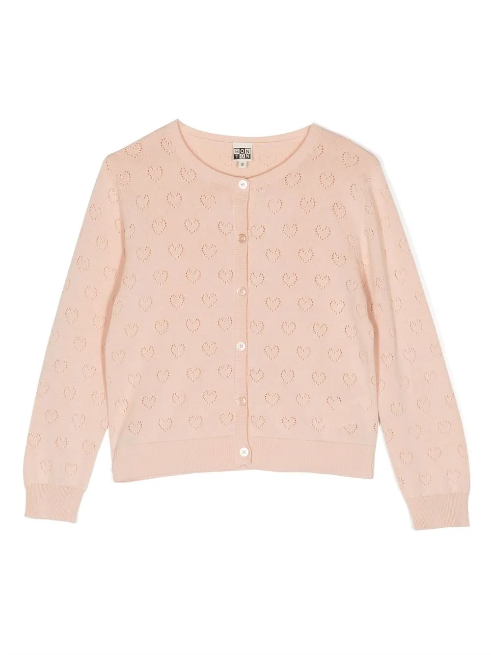 

Bonton all-over heart detail lightweight jacket - Pink