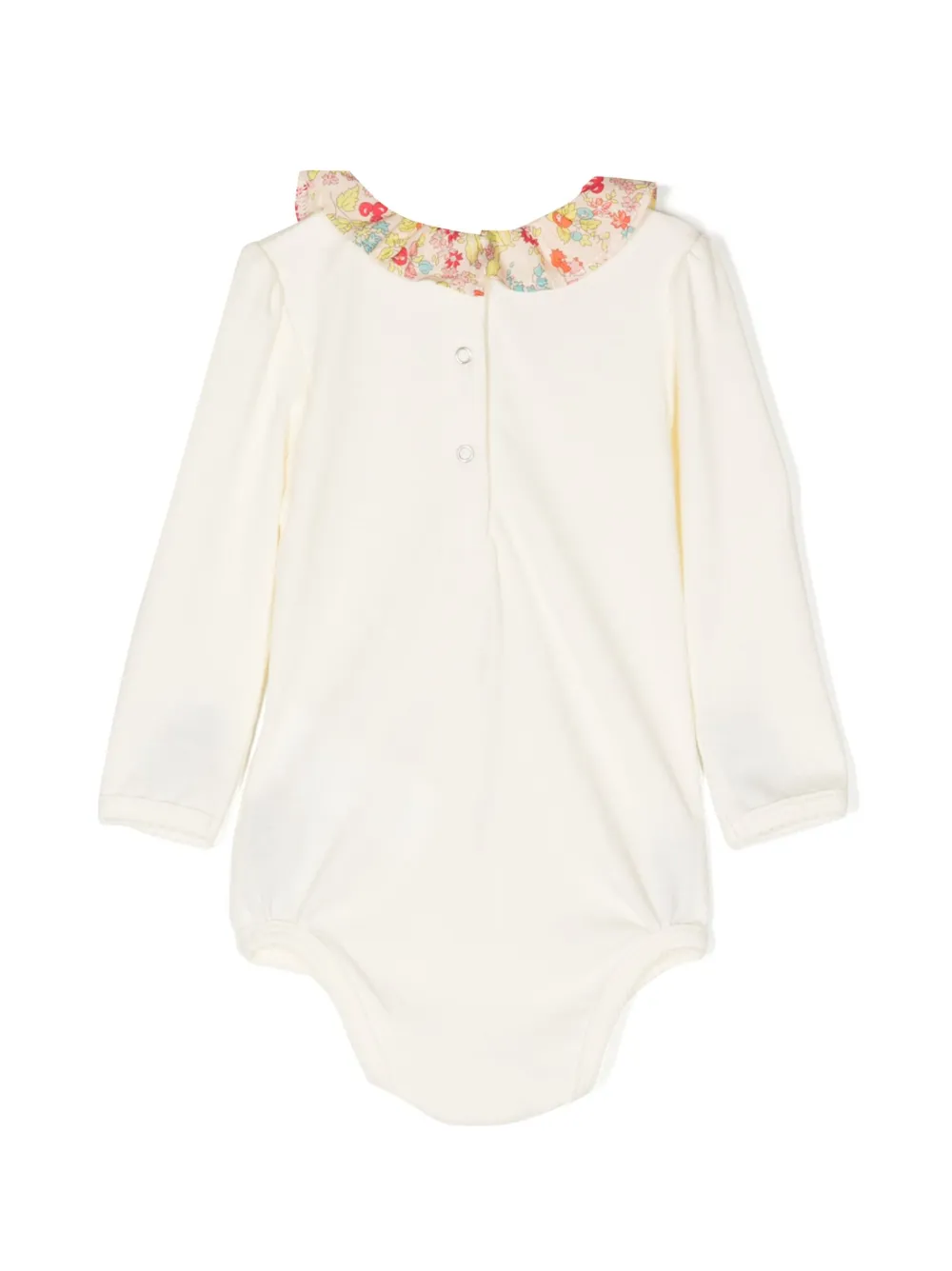 Bonton Romper met ruchekraag - Geel