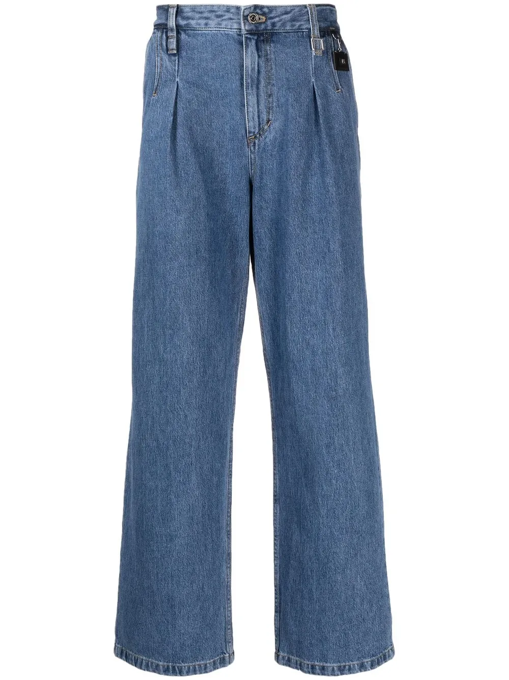 

Wooyoungmi pendant-detail straight-leg jeans - Blue