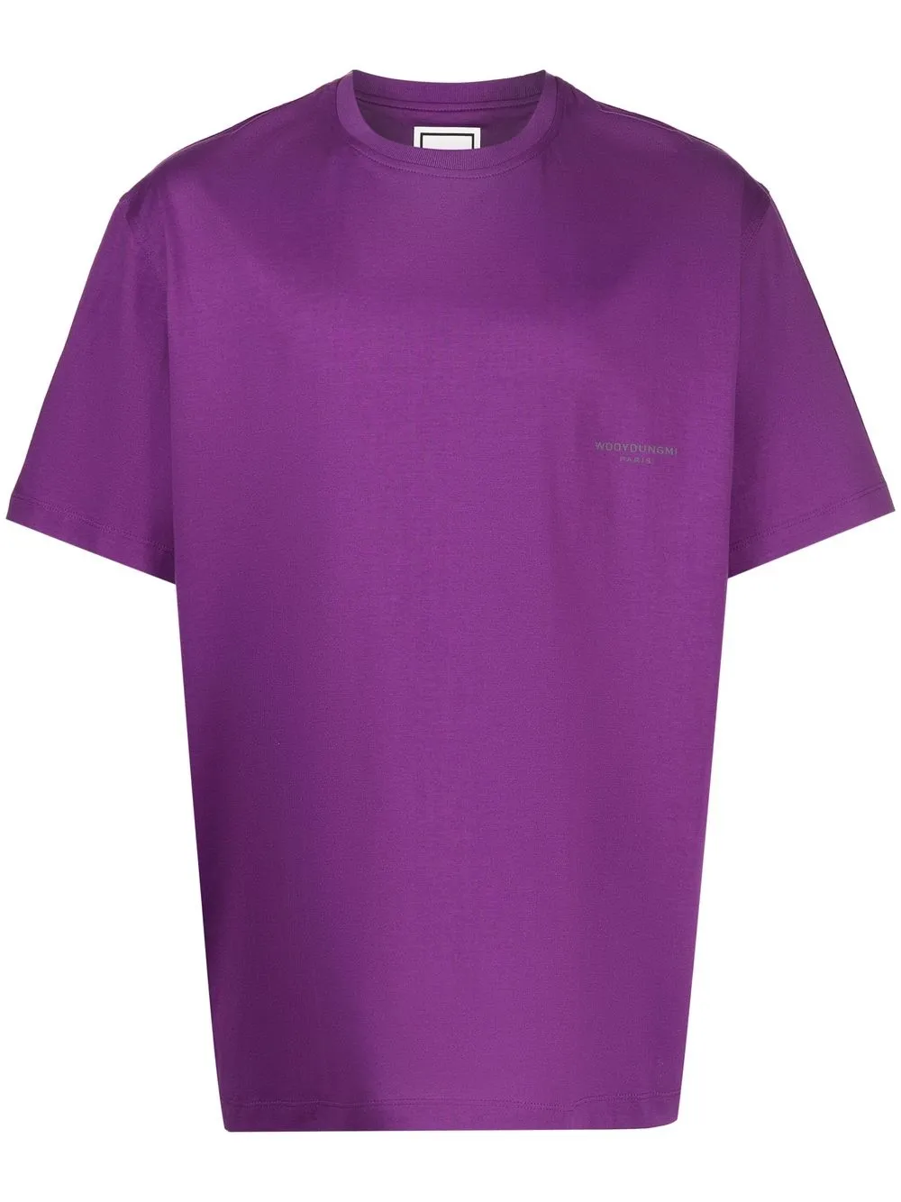 

Wooyoungmi logo-patch cotton T-shirt - Purple