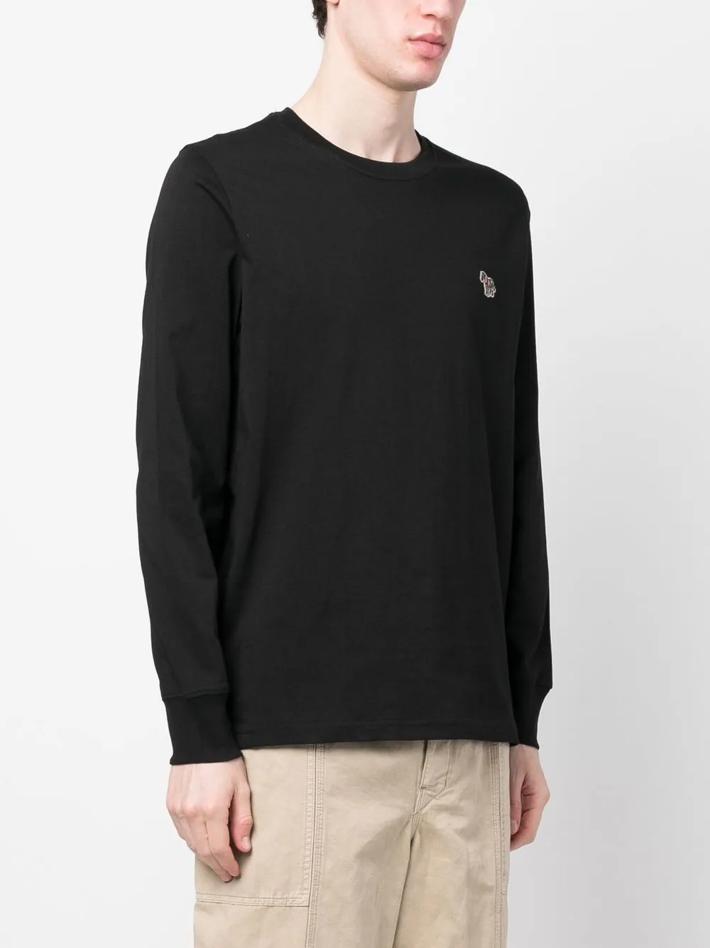 Ps By Paul Smith Big Pony Cotton T-shirt In Black