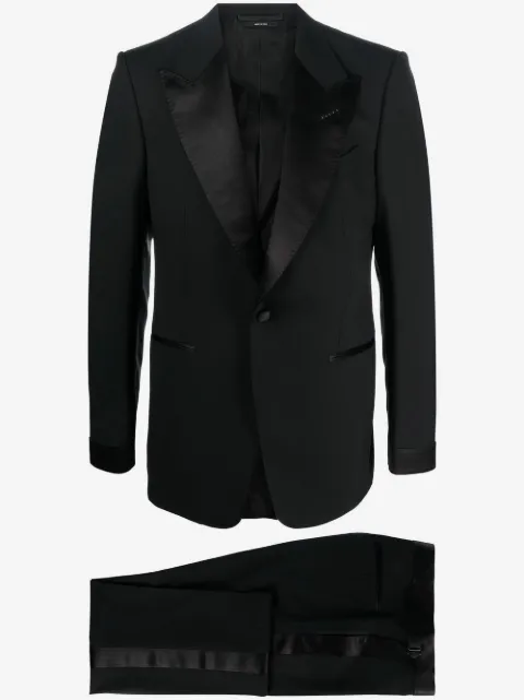 TOM FORD peak-lapel wool suit