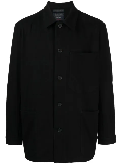 Yohji Yamamoto chest-pocket long-sleeve shirt