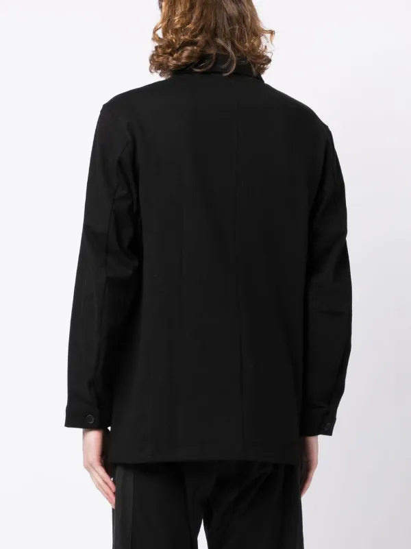Yohji Yamamoto チェストポケット シャツ | ブラック | FARFETCH JP Yohji Yamamoto チェストポケット シャツ | ブラック | FARFETCH JP