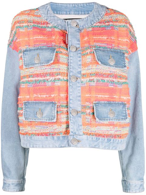 Dsquared2 panelled button-front denim jacket