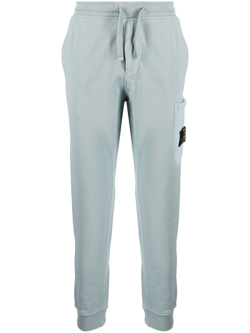 Stone Island Compass-patch Track Pants In Blue