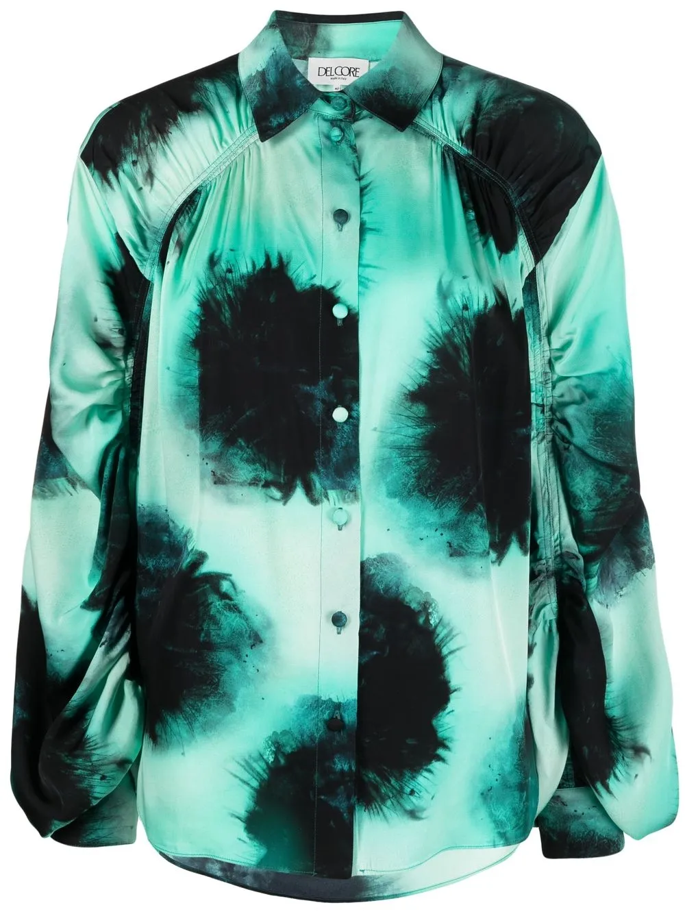 

Del Core abstract-print shirt - Green