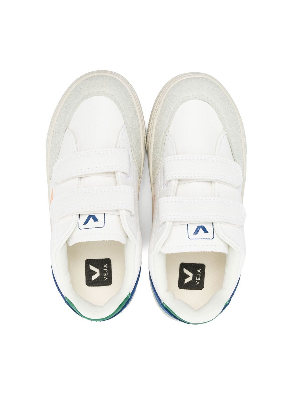 Shop Veja V-12 Touch-strap Sneakers In White
