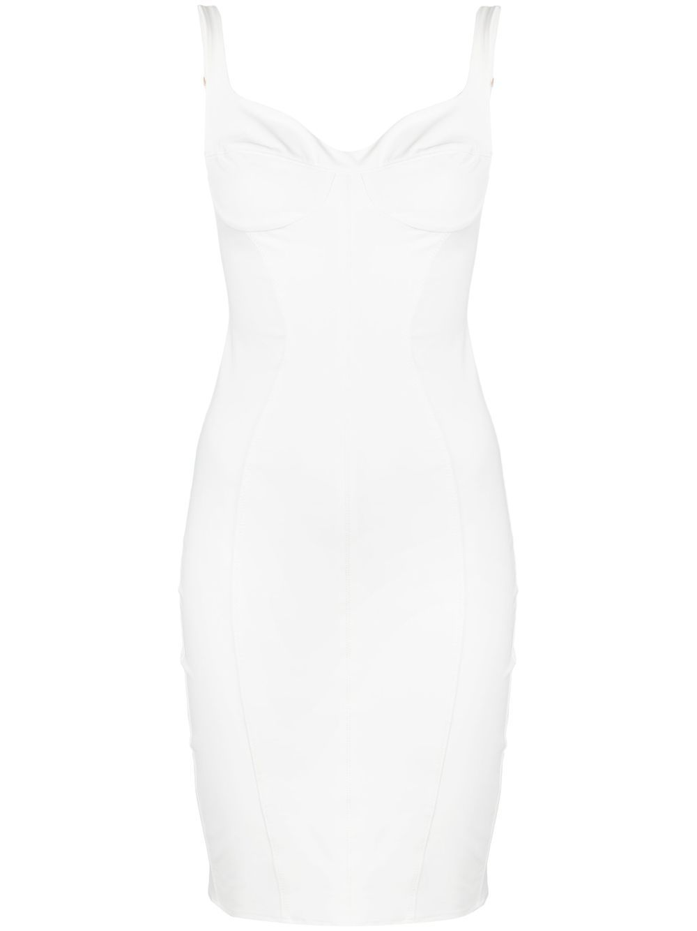 

Elisabetta Franchi bustier midi dress - White