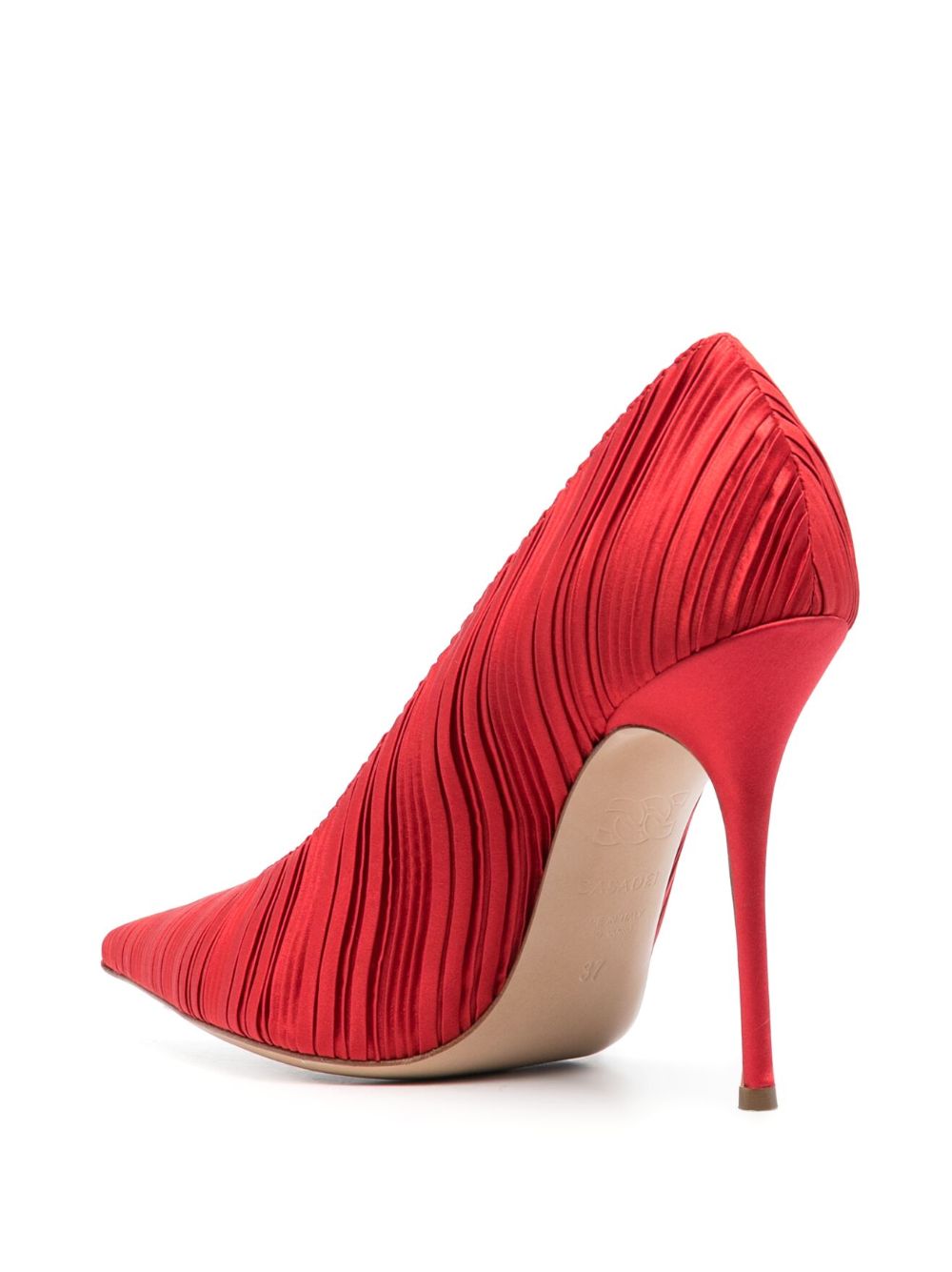 Casadei Julia Satin Plissé 125mm Pumps - Farfetch