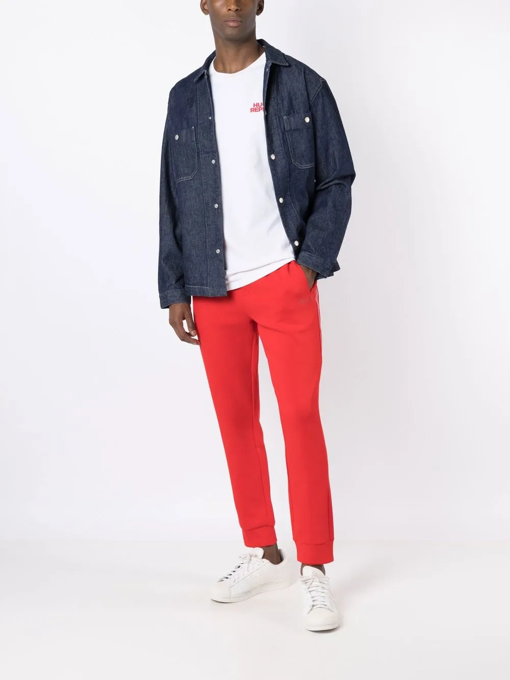 BOSS Calça esportiva com aplicação de strass | Calça esportiva | Image 2