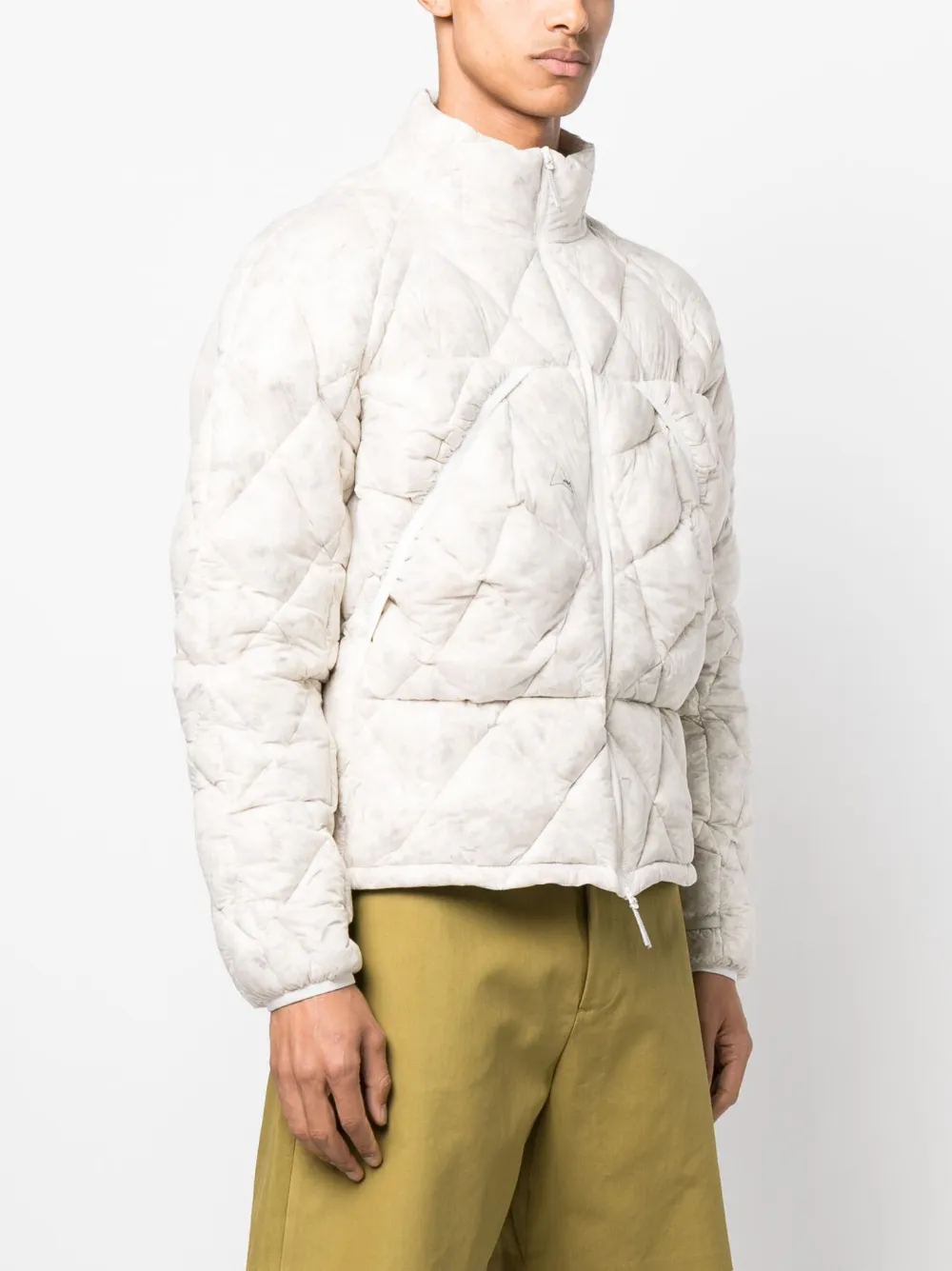 ROA logoprint Quilted Puffer Jacket Farfetch