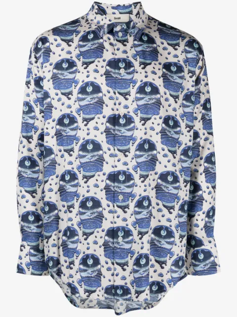 GmbH graphic-print long-sleeve shirt