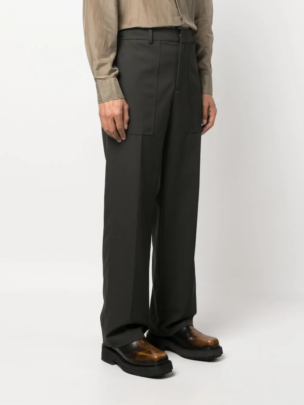 Helmut Lang Pantaloni con fibbia | Pantaloni | Image 3