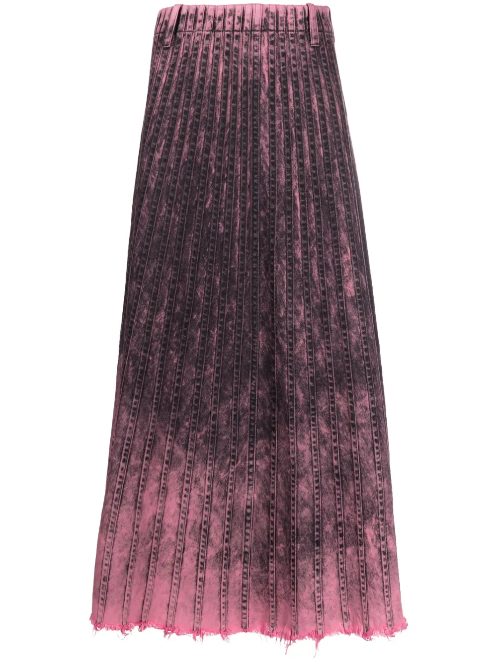 Stefan Cooke Raw-cut Pleated Trousers In Black