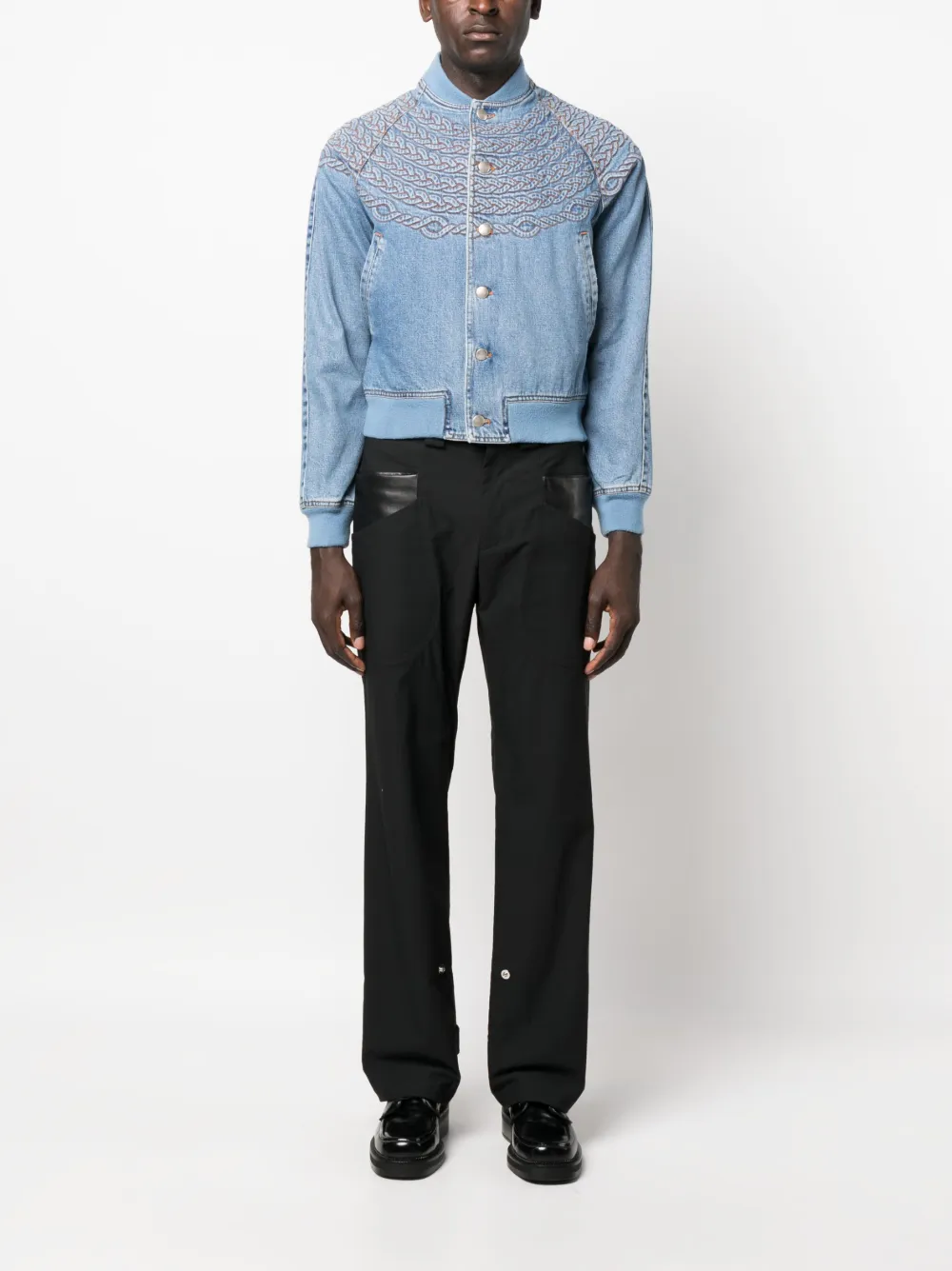 Stefan Cooke Corded Denim Bomber Jacket - Farfetch