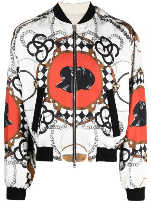 Veste bomber à imprimé graphique - Stefan Cooke - Modalova