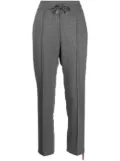 Madison.Maison laminated-band knit pants - Grey