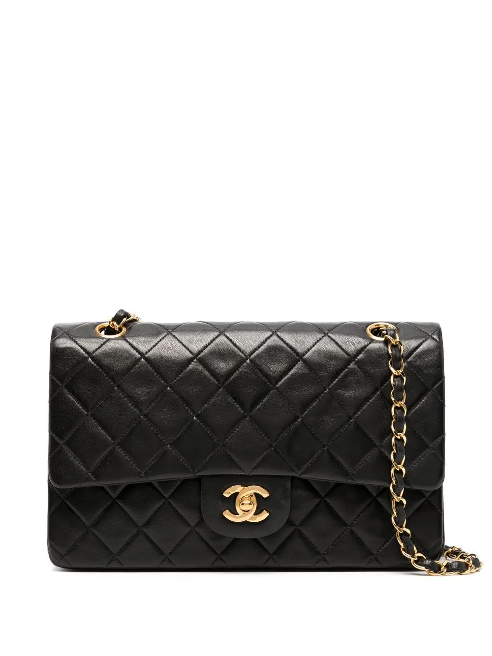 

CHANEL Pre-Owned 1992 medium Double Flap shoulder bag - Black