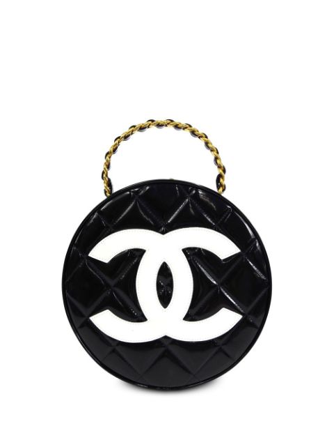 HOT SALE CHANEL 1995 Vanity diamond-quilted tote bag Women