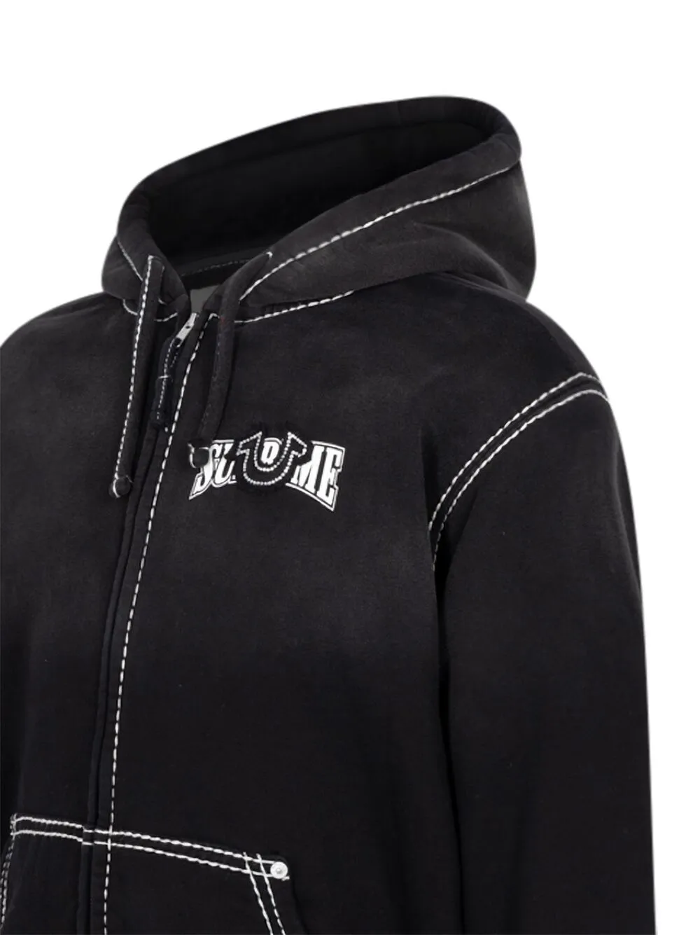 Supreme True Religion Zip Up Hooded Sweatshirt Black