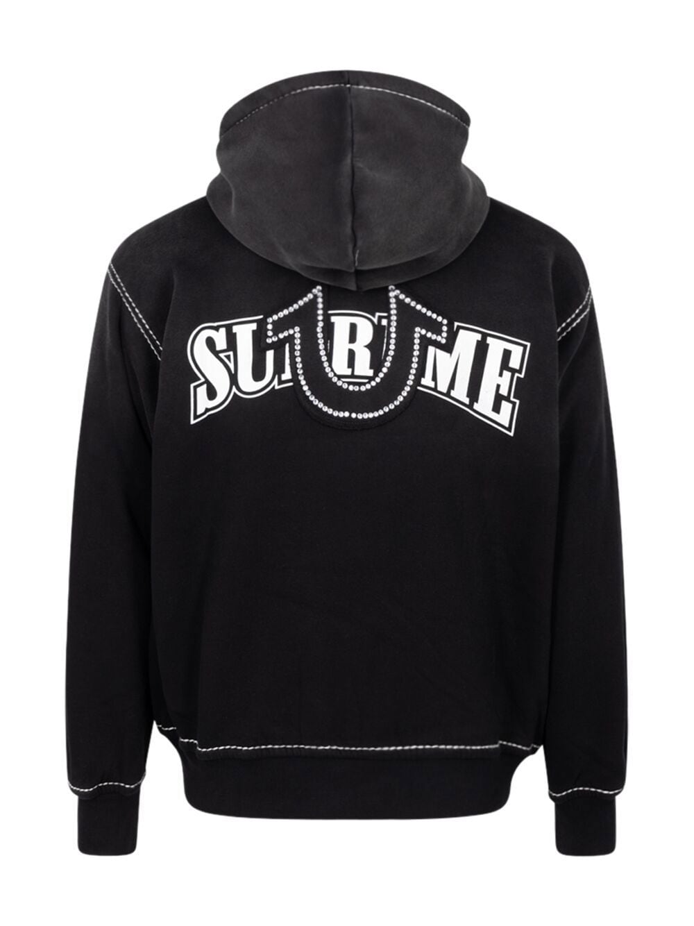 Supreme x True Religion hoodie met rits - Zwart