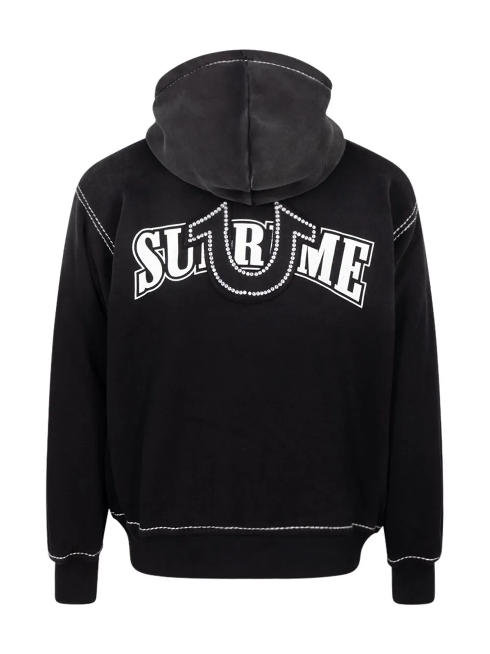 Supreme Contrasting Stitch zip-up Hoodie - Farfetch