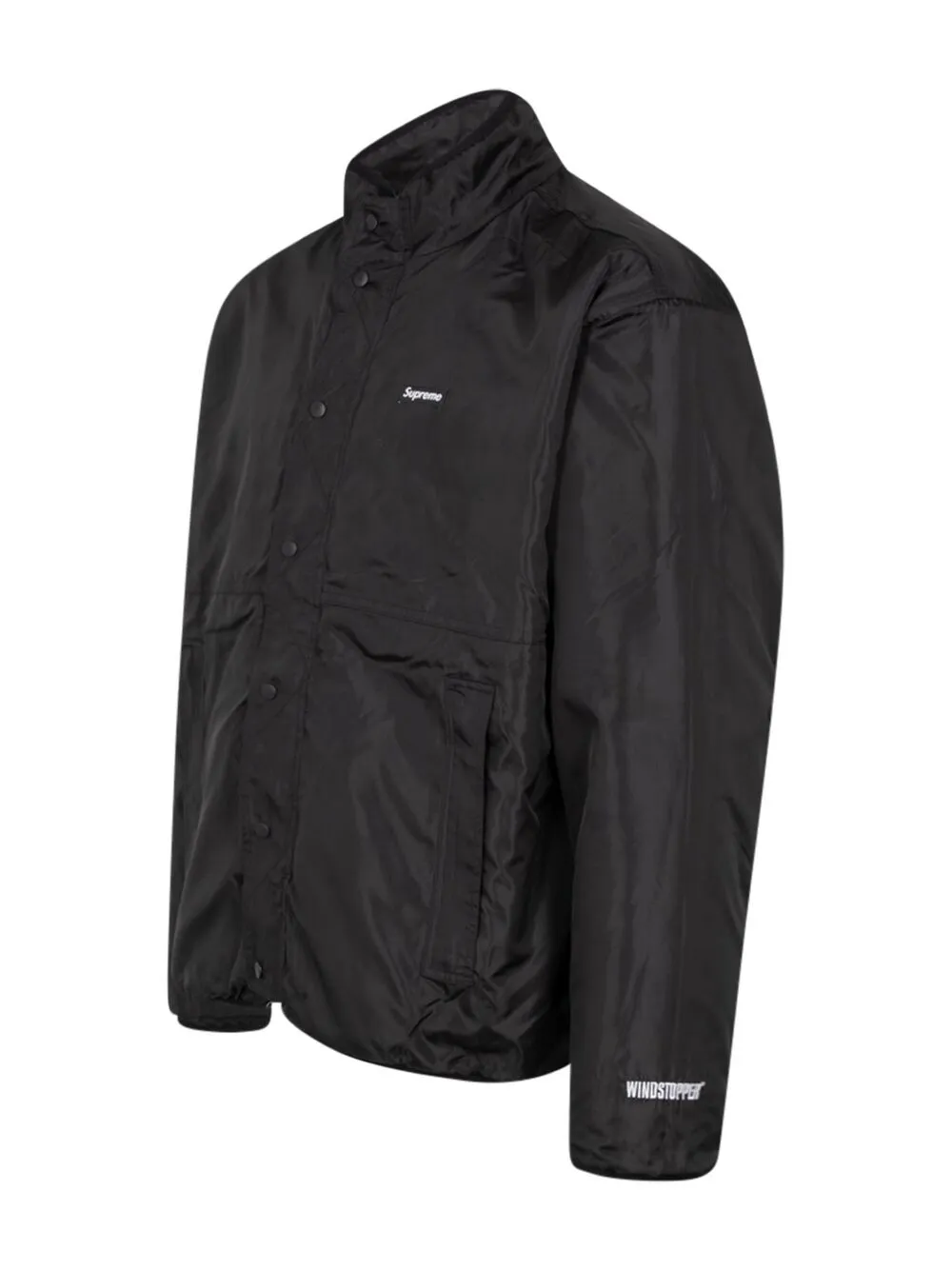 Shop Supreme Geo Reversible Windstopper Fleece Jacket In Black