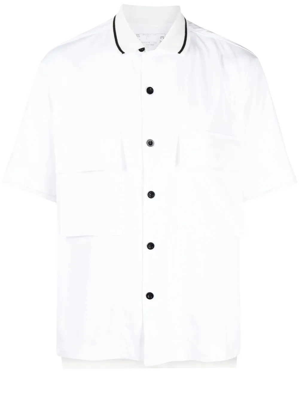 

sacai short-sleeve buttoned shirt - White