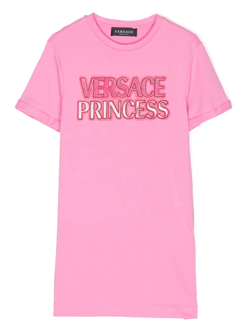 Versace Kids logo-print T-shirt dress - Pink