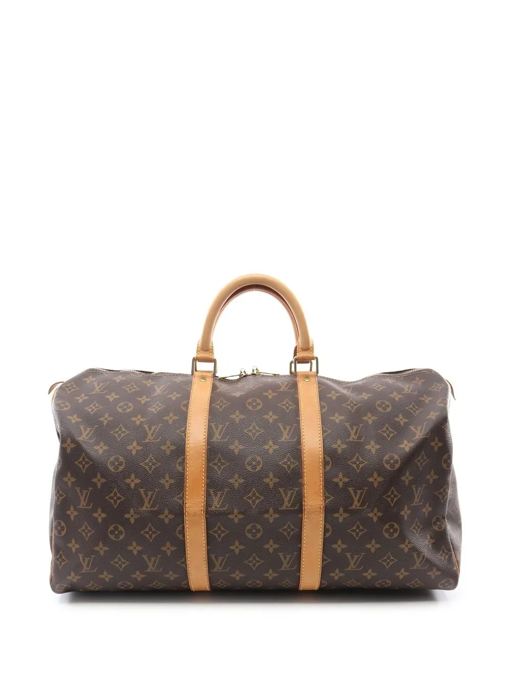 Pre-owned Louis Vuitton Keepall 50 经典印花旅行包（1997年典藏款） In Brown