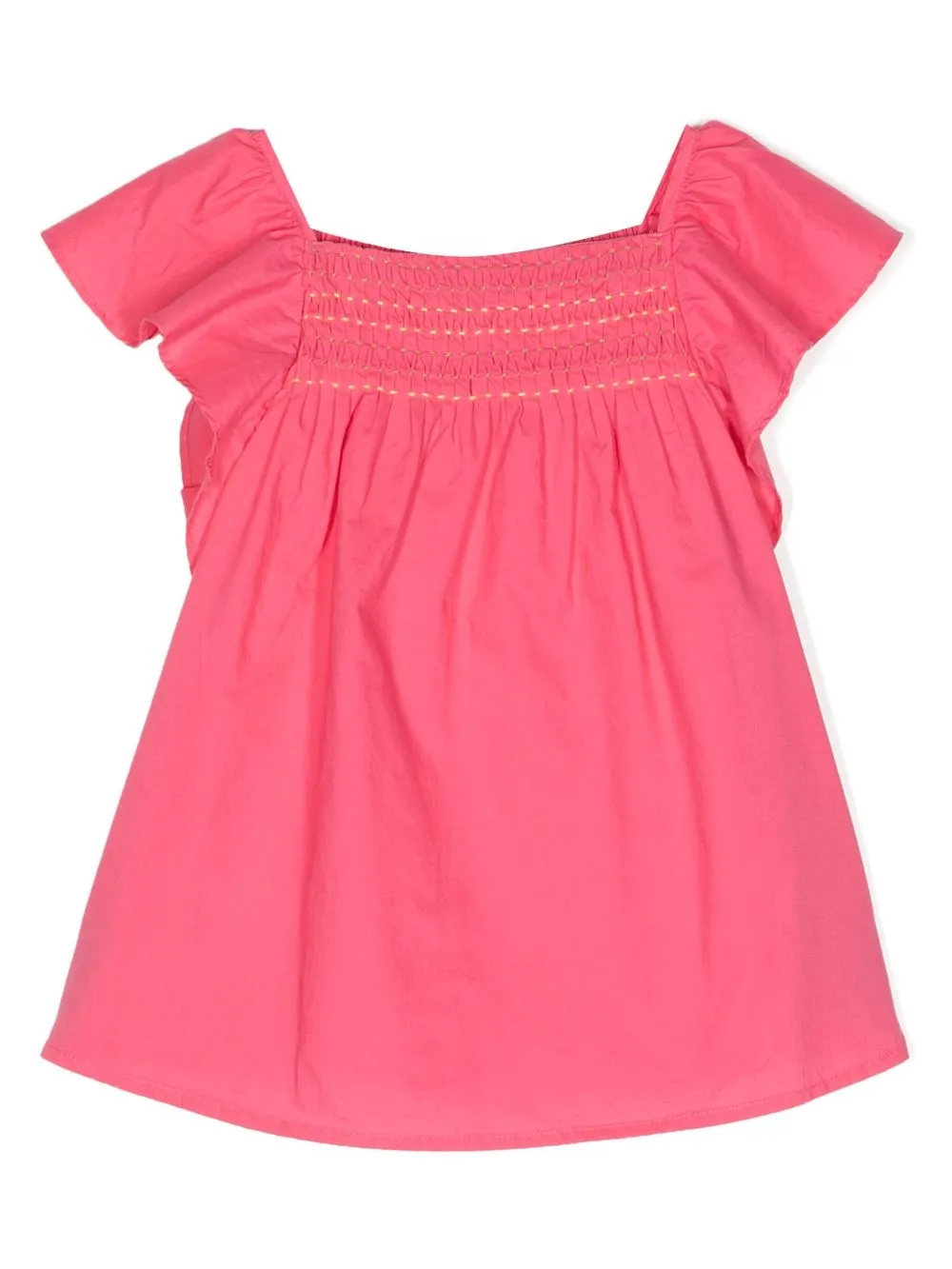 

Bonton vestido acampanado con cuello cuadrado - Rosado