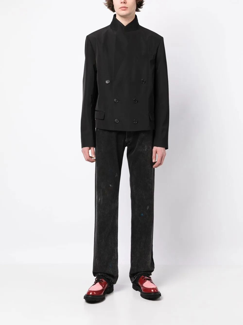 

JW Anderson double-breasted wool jacket - Black