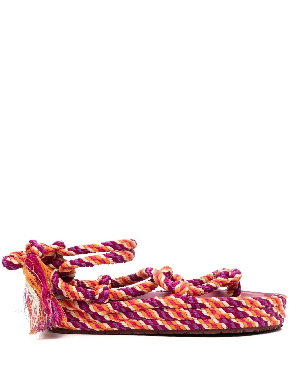 Isabel Marant Orange Rope Erol Sandals In Orange
