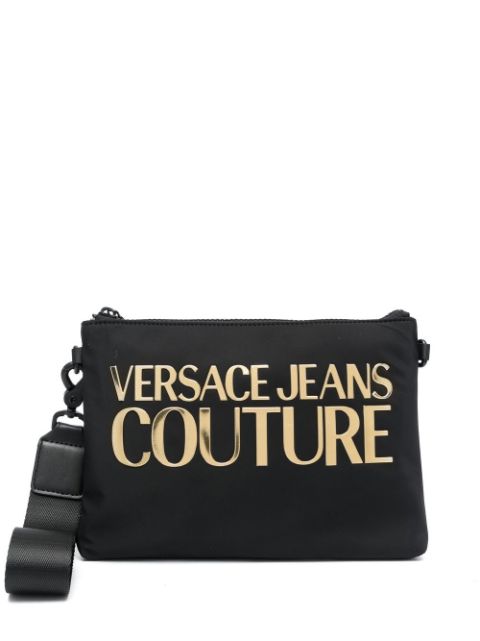 Versace Jeans Couture logo-print clutch bag 