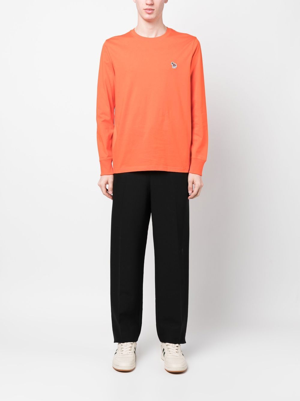 PS Paul Smith Sweater met zebrapatch - Oranje