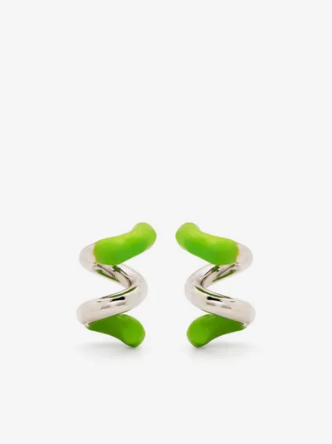 Sunnei colour-block wrap earrings