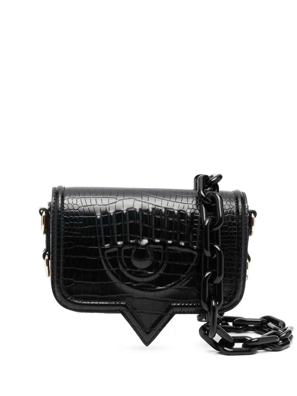 

Chiara Ferragni Eyelike-motif crossbody bag - Black