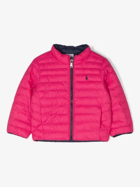 POLO RALPH LAUREN KIDS chamarra capitonada reversible