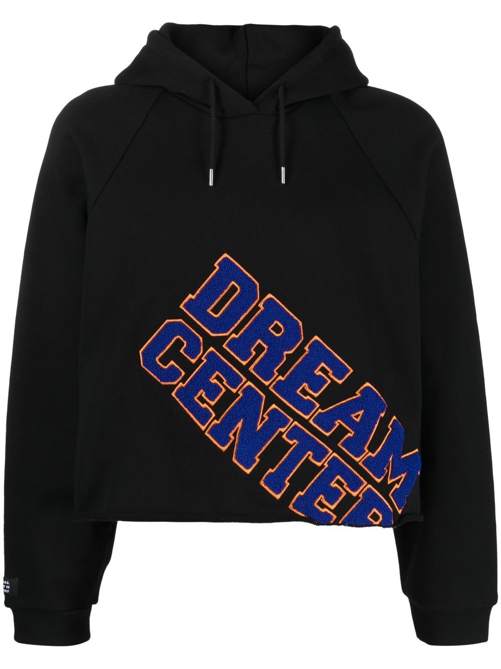 Liberal Youth Ministry appliqué-lettering long-sleeve hoodie