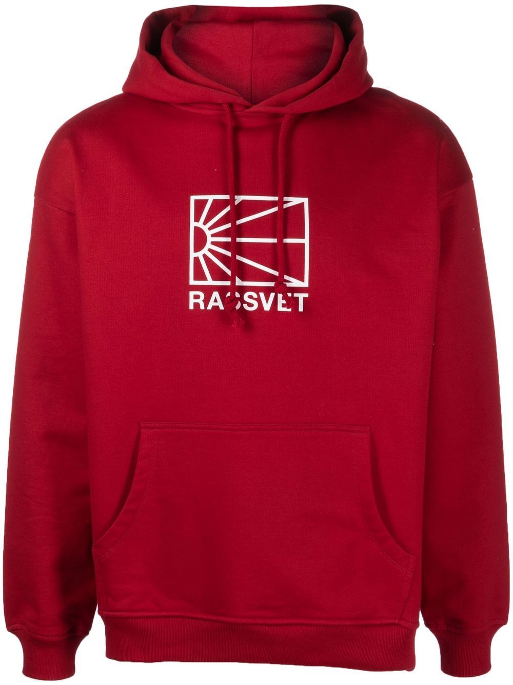 

PACCBET logo-print pullover hoodie - Red