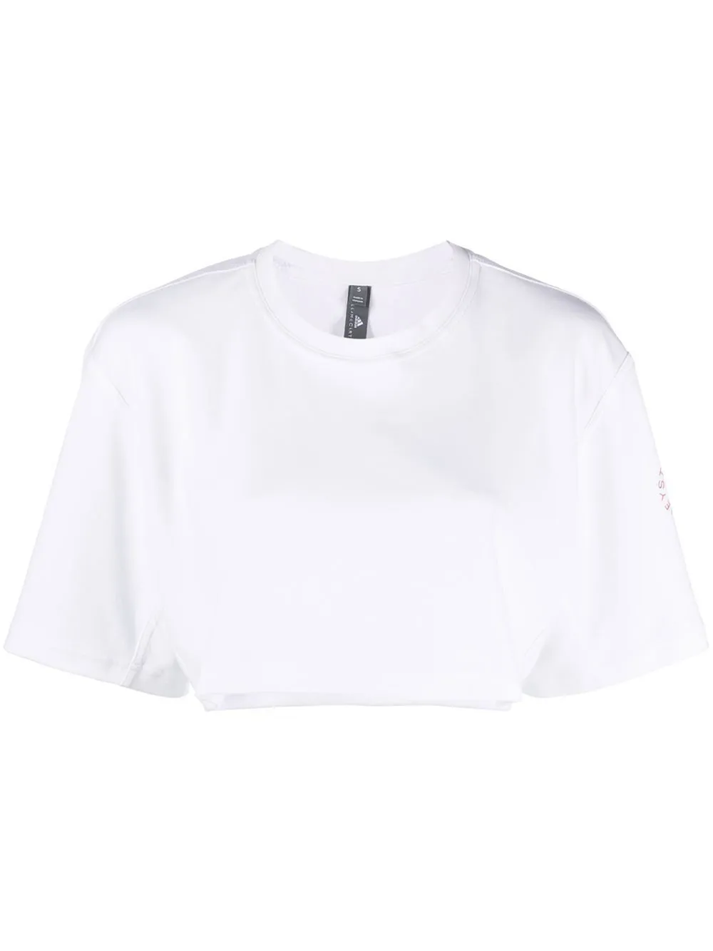 ADIDAS BY STELLA MCCARTNEY ADIDAS BY STELLA MC CARTNEY LOGO-PRINT CROPPED T-SHIRT